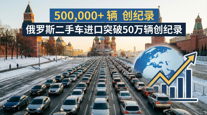 واردات السيارات المستعملة الروسية تتجاوز 500 ألف سيارة في عام 2025: المصادر الصينية تزيد بنسبة 3.5 أضعاف