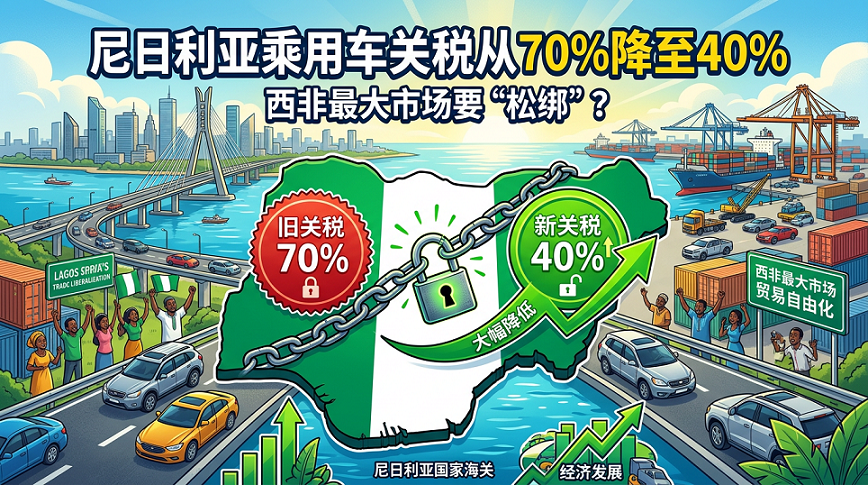 نيجيريا تخفض الرسوم الجمركية على استيراد السيارات: تخفيض الرسوم الجمركية على سيارات الركاب من 70٪ إلى 40٪ ، وسوق غرب أفريقيا