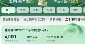 ويمكنك الحصول على 4000 دولار!شراء السيارات المستعملة في تشونغوي أيضا دعم الحكومة